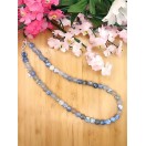 Periwinkle Blue Fire Agate necklace - 8mm